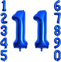 Navy Blue Number 11 Balloon 40 Inch, Shiny Foil Twin Digit Event Decor | by Unknown