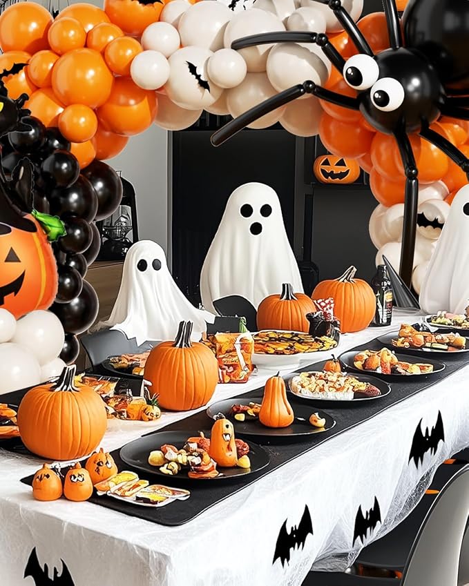 Halloween Balloon Arch Garland Kit, Explosion Star Black Cat Pumpkin Foil - Image 4