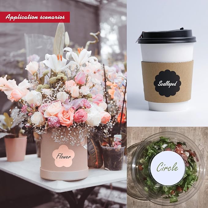 Custom Stickers - Personalized Labels, Customized Stickers with Any Design Image Logo Text, 100 Labels (Flower, 5"x5", Watercolor, Vinyl, Floral, Rectangular, Outdoor, Matte, Waterproof)