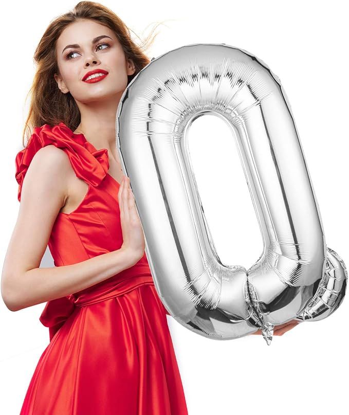 Single Aluminum Hanging Foil Film Silver Letter Balloons X 40 Inch | - Image 4