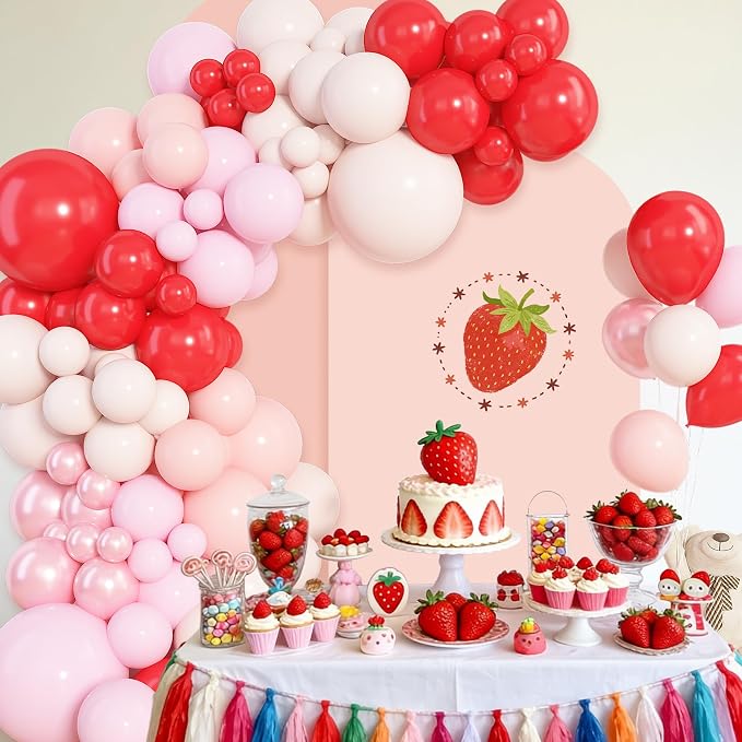 Amandir 153pcs Red and Pink Balloons Arch Garland Kit Different Sizes | 18 12 - Image 7