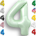 Green Number Balloon 4 Mylar Foil Balloons 32 inch by Unknown