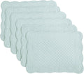 HOMBYS Quilted Placemats Set of 6 Washable-13x18 inches Rectangular Placemats by HOMBYS