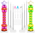 Sratte 6 Sets Balloon Column Stand Kit, 6.6 ft Adjustable Balloon Tower Pillar by Sratte