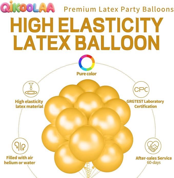 32Pcs Pearl Gold Big Balloons 18 Inch - Image 2