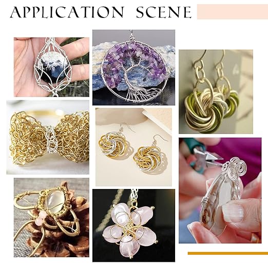 BENECREAT 20 Gauge 770FT Aluminum Wire Anodized Jewelry Craft Making - Beading Floral Florist for Gem Wrapping, Plant Gardening, Festival Jewelry Craft Making, Copper Tone