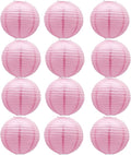 Pink Paper Lanterns Hanging Chinese Round Lanterns by BARTHEW