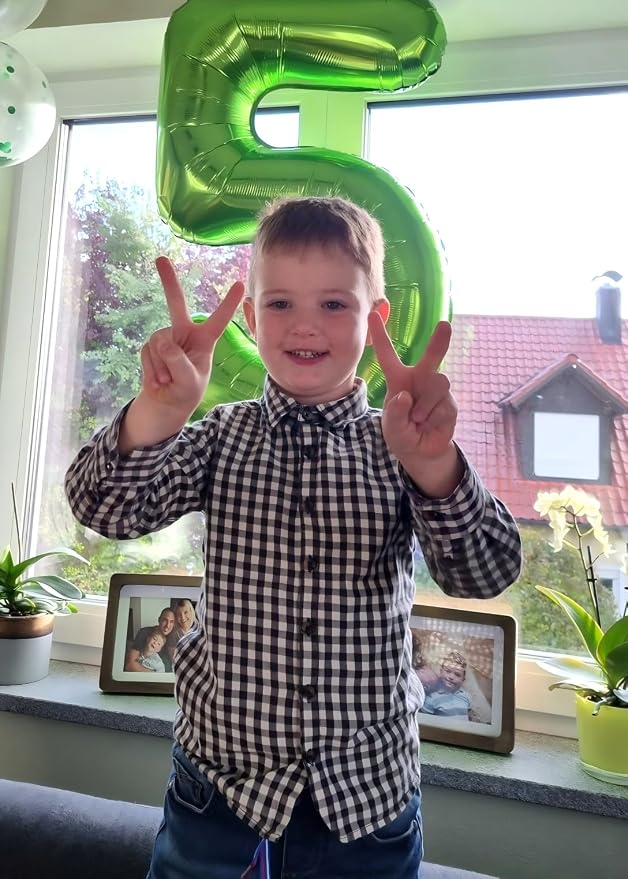 Light Green Number 5 Balloon 40 inch, Birthday Party Balloons Decorations | - Image 5