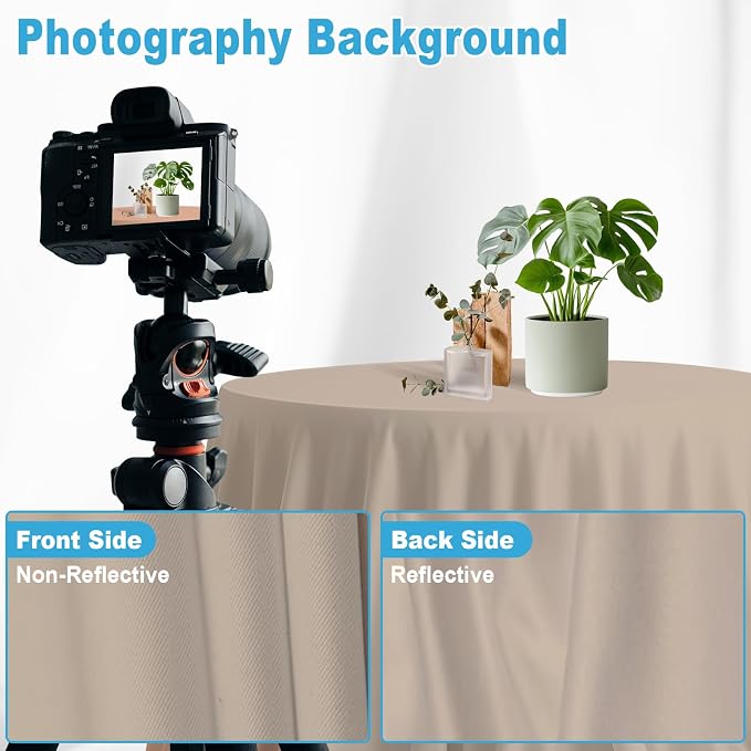 Beige Photography Backdrop for Photoshoot, 8x10 FT | Versatile Studio Photo - Image 6