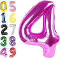 Number Balloons 40 Inch Rose Purple 3 Balloon by Argthjy