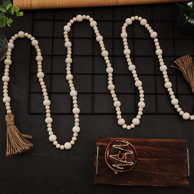 Jetec 7.9 Feet Wood Beaded Garlands - Image 5