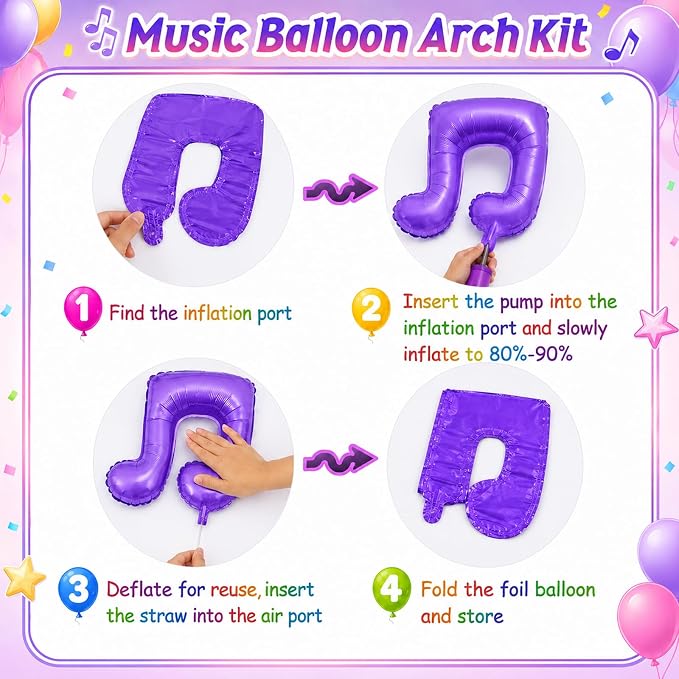 K POP Music Birthday Decorations, Disco Ball, Checkered Heart, Lightning and - Image 5