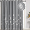 Grey Blackout Curtain for Dining Room 100W x 96L Inch Long Thermal Insulated by ESTELARTEXTILER
