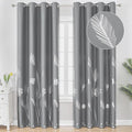 Grey Blackout Curtains 102 Inches Long, Grommet Curtains by ESTELARTEXTILER