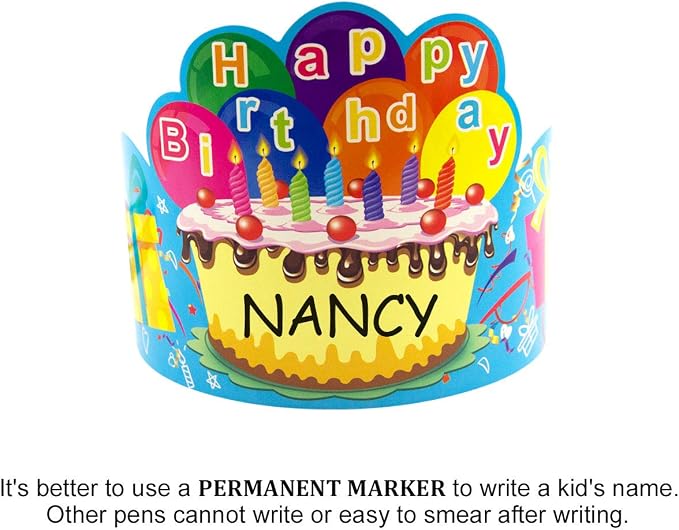 Fancy Land Birthday Crowns for Kids Pack of 30 Classroom Must Haves Pre K | - Image 5