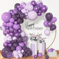Archloon 156pcs Purple Balloon Garland Arch Kit, Different Sizes 18 12 10 5 by Aarchloon