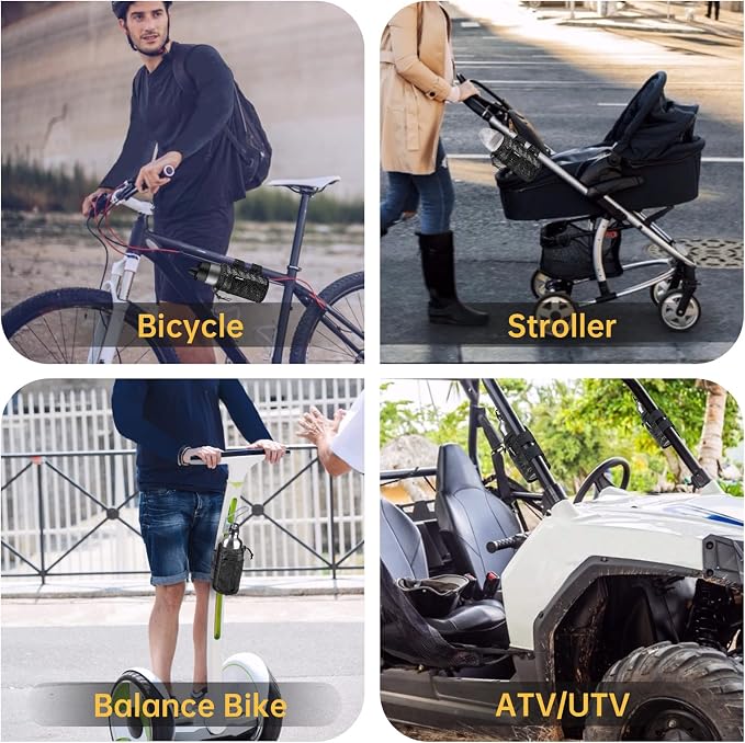 GEARV 2Pack Cup Holder for Bike, Scooter and Wheelchair, Water Bottle Holder - Image 5