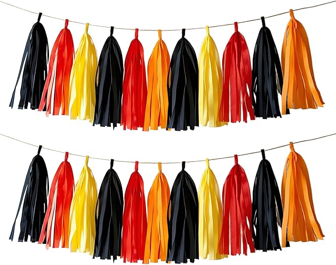 Fire Truck Tissue Tassel Garland by AimtoHome