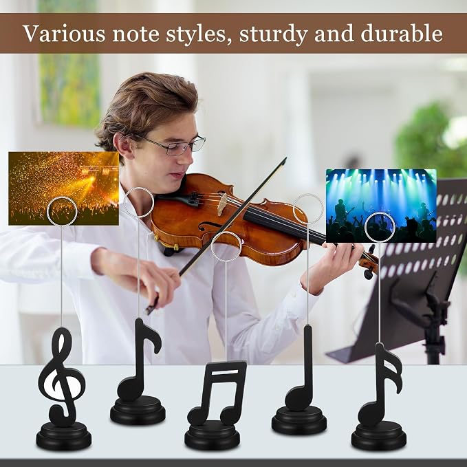 RattanView 5 Pcs Music Note Balloons Photo Holders Balloon & Place Card Holder - Image 5