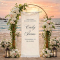 Personalized Fabric Wedding Welcome Sign, Cotton Linen Banner by Unknown