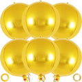 Metallic Gold Balloons, 22 Inch Large Sphere Round Balloons by AIQINHU