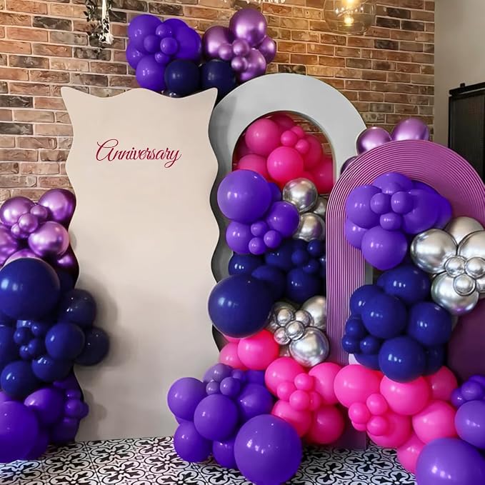 Purple Blue Red Balloon Garland Arch Kit - Image 6