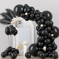 Voircoloria 130pcs Black Balloons Garland Arch Kit, 18 12 10 5 Inch | by Voircoloria