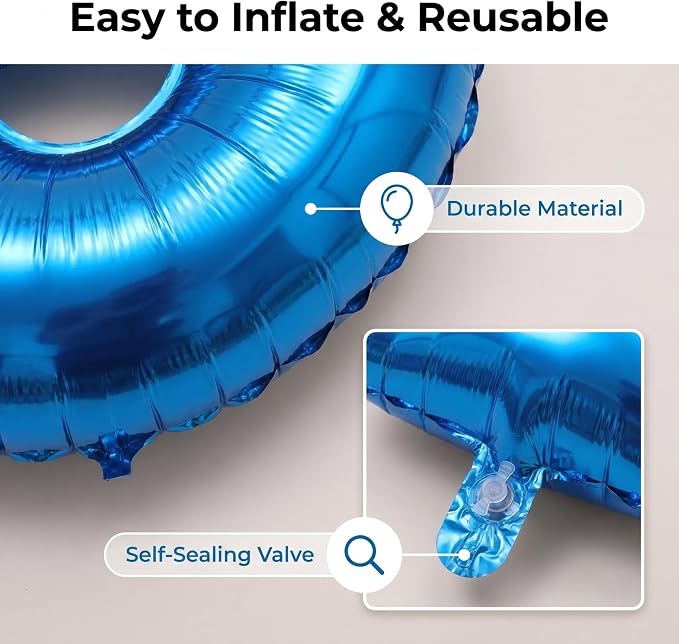 YPSelected 32 Inch Large Foil Helium Number Balloon Birthday Wedding Party 0-9 - Image 5
