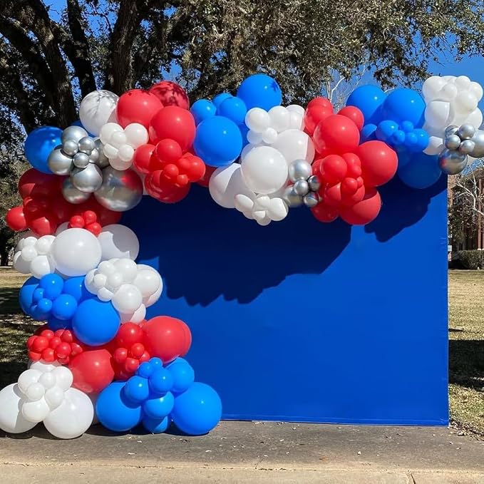 Red White and Blue Balloons Garland Arch Kit - Image 6