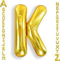 AULE 40 Inch Gold K Balloon Letter Foil A-Z Birthday Big Alphabet | Birthday by AULE