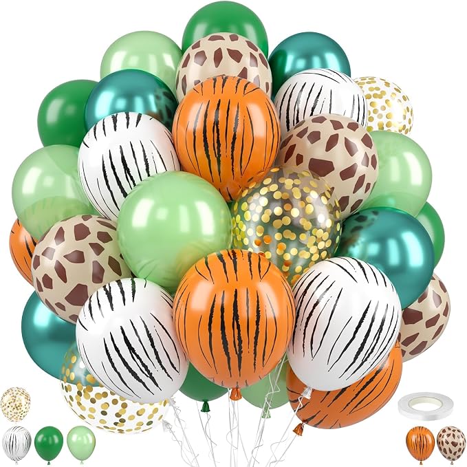 Jungle Safari Balloons, for Jungle Theme Party Decorations by FEYG