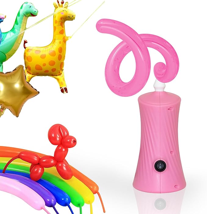 Voircoloria 260 Balloon Pump Electric, Portable Automatic Dual Nozzle Inflator by Voircoloria