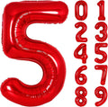Number Balloons Red Party Balloon by United-UnicornsParty