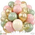 Pink and Green Balloons, for Wedding Engagement Princess Birthday Bridal Shower by FEYG