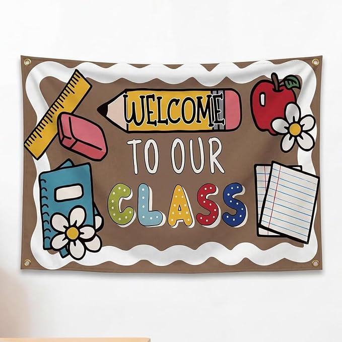 Gilprop Welcome to Our Class Wall Hanging Banner Back to School Decor, Cute by Gilprop