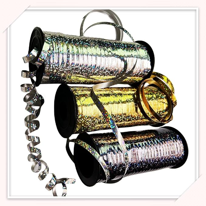 Shiny Waterproof Ribbon, 3/16 inch x 300 Yard Curling Ribbon - Image 2