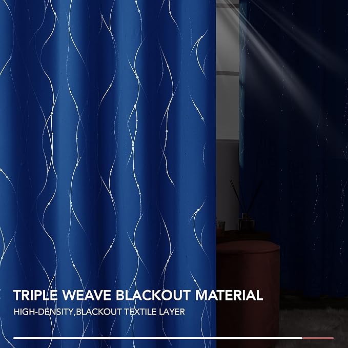 Deconovo Living Room Curtains 36 Inches Long, Thermal Insulated, Room Darkening - Image 6