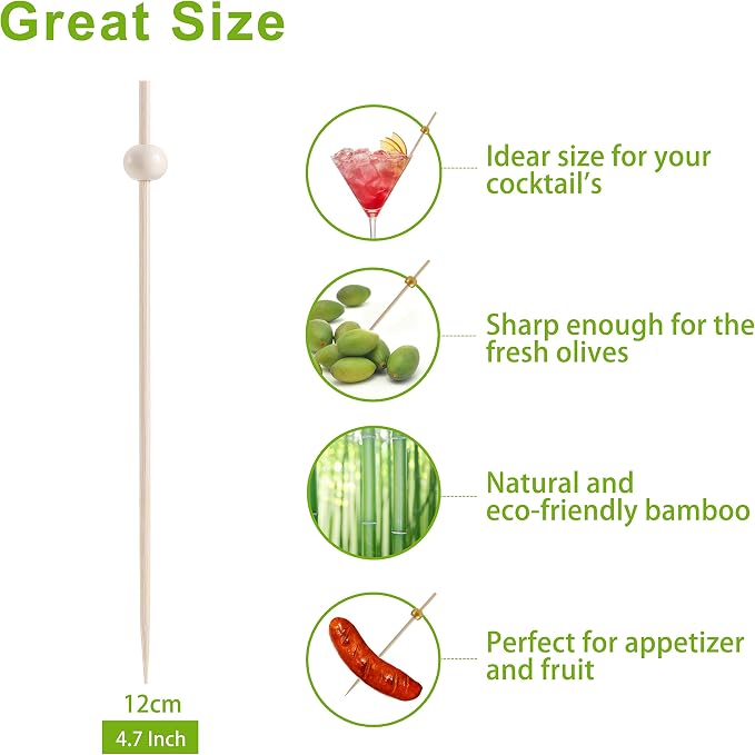 200 Pcs Cocktail Picks, Fancy Toothpicks - Image 5