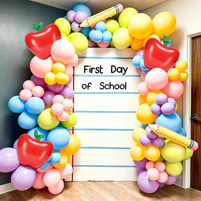 QDTK Back to School Balloons Red Apple Inflatable Balloon 12’’ Large Apple - Image 6