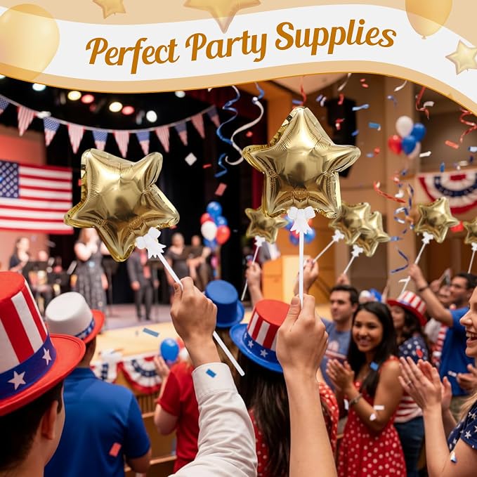 15 Pcs Mini Star Self Inflatable Balloons Bulk - Image 6