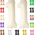 KatchOn Cream White Number 11 Balloon 40 Inch, 11th Birthday Balloon Decor | by KatchOn