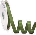 Ribbli Moss Green Satin Ribbon Double Faced Satin 1/2 inch x Continuous 50 by Ribbli