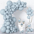 164Pcs Dusty Blue Balloons Garland Arch Kit Different Sizes | 18 12 10 5 inch by OUDDYLIFE