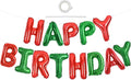 TONIFUL 16 Inch Red Green Happy Birthday Balloon Banner Decorations | Reusable by TONIFUL