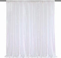 White Iridescent Sequin Backdrop 7ft x 7ft Glitter Photo Booth Backdrop | by QueenDream