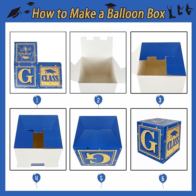 2026 Graduation Decorations Blue Class of 2026 Decorations Royal Blue and Gold - Image 4