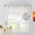 Beda Home Tassel Linen Textured Swag Curtain Valance by BedaHomeBedaLife