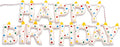 Pre-Strung Confetti Dots Handmade Wool Felt Happy Birthday Banner Garland | 3D by Unknown
