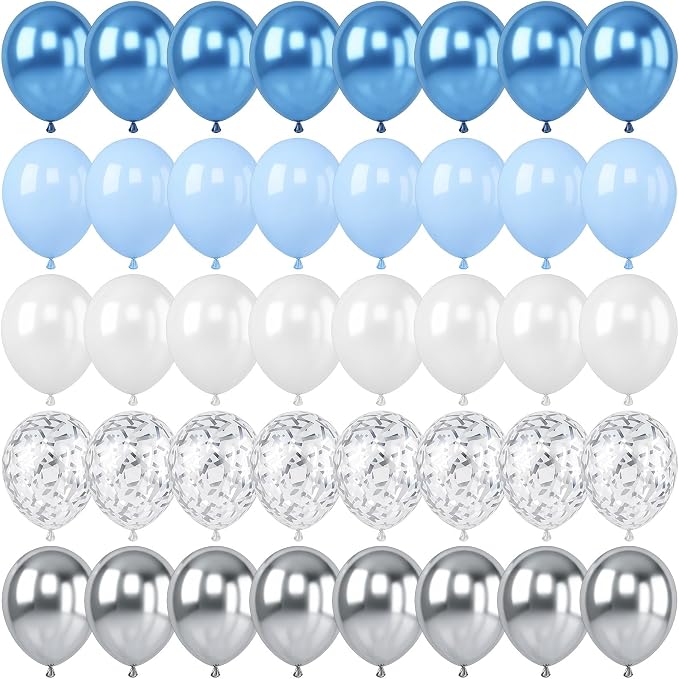 Blue Silver Balloon by Togvu