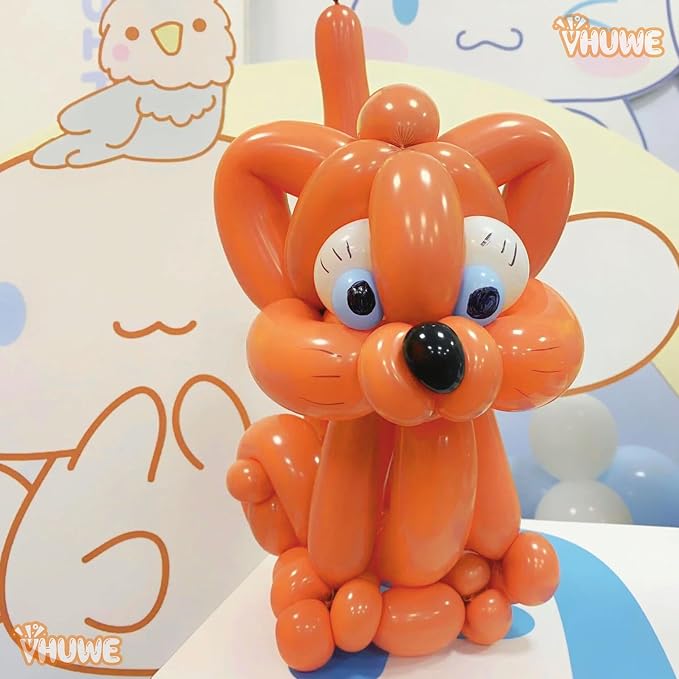 260 Balloons Orange, Thickened 100 Pack Long Balloons Twisting Skinny Magic - Image 5